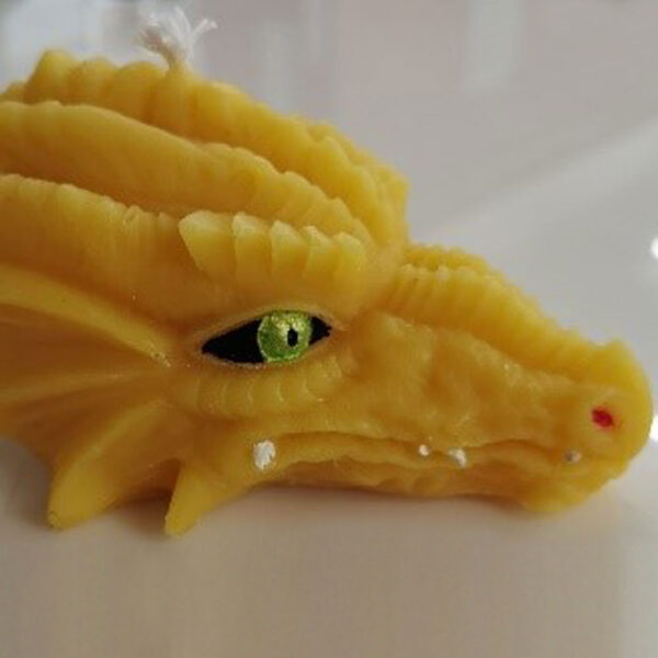 Beeswax Dragon Candle